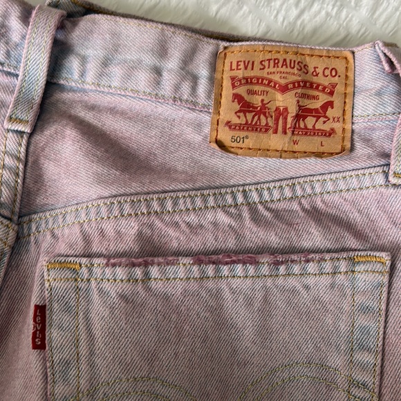 Levi’s 501 Jean Shorts Purple Color Size 26 - Picture 13 of 13